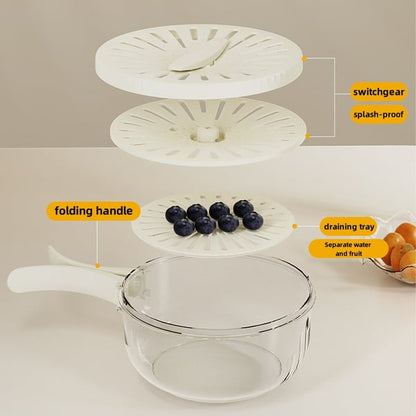 2 IN 1 Multifunctional Draining Bowl with foldable handle